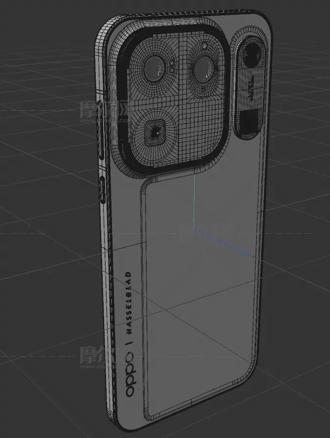 OPPO Find X10 Pro Max手机c4d,keyshot模型