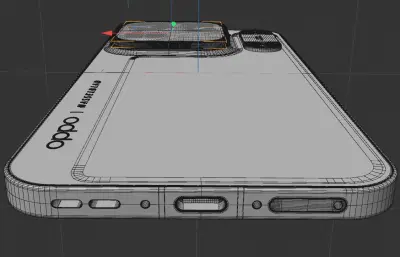 OPPO Find X10 Pro Max手机c4d,keyshot模型