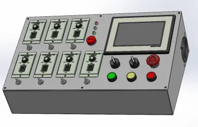 PLC+多调节面板电控箱