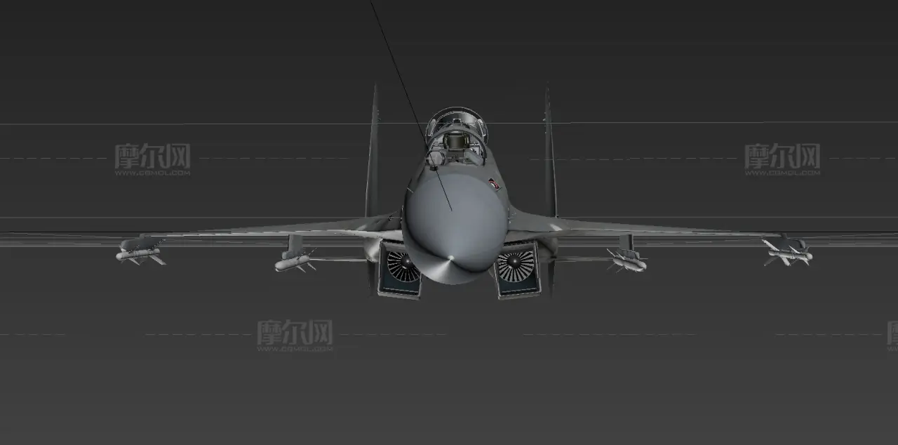 歼16双座战斗机obj模型