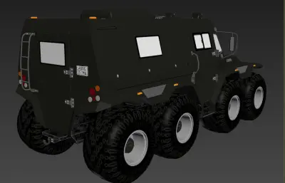 俄罗斯萨满8x8全地形越野轮式战车max模型