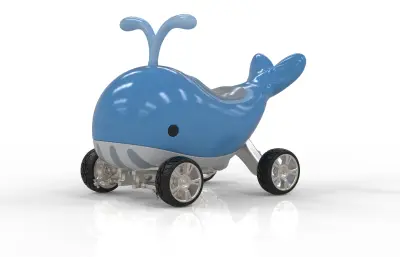儿童玩具车,鲸鱼造型童车,儿童用品