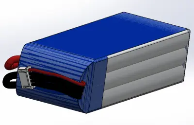 锂电池外观solidworks模型