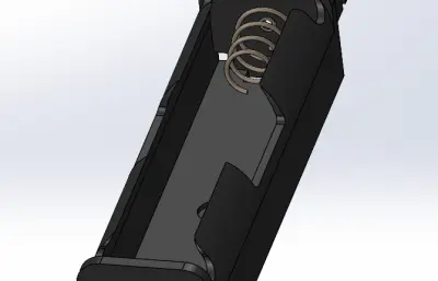 电池盒带开关18650 3.7V