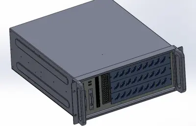 数据采集器外壳solidworks模型