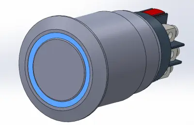 圆形面板安装按钮19mm