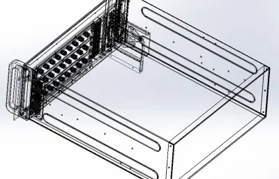 数据采集器外壳solidworks模型