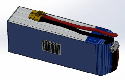 锂电池外观solidworks模型