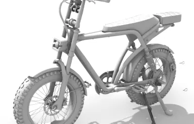 摩托车,电动自行车结构外观rhino模型