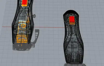 电推剪,理发器rhino模型素模