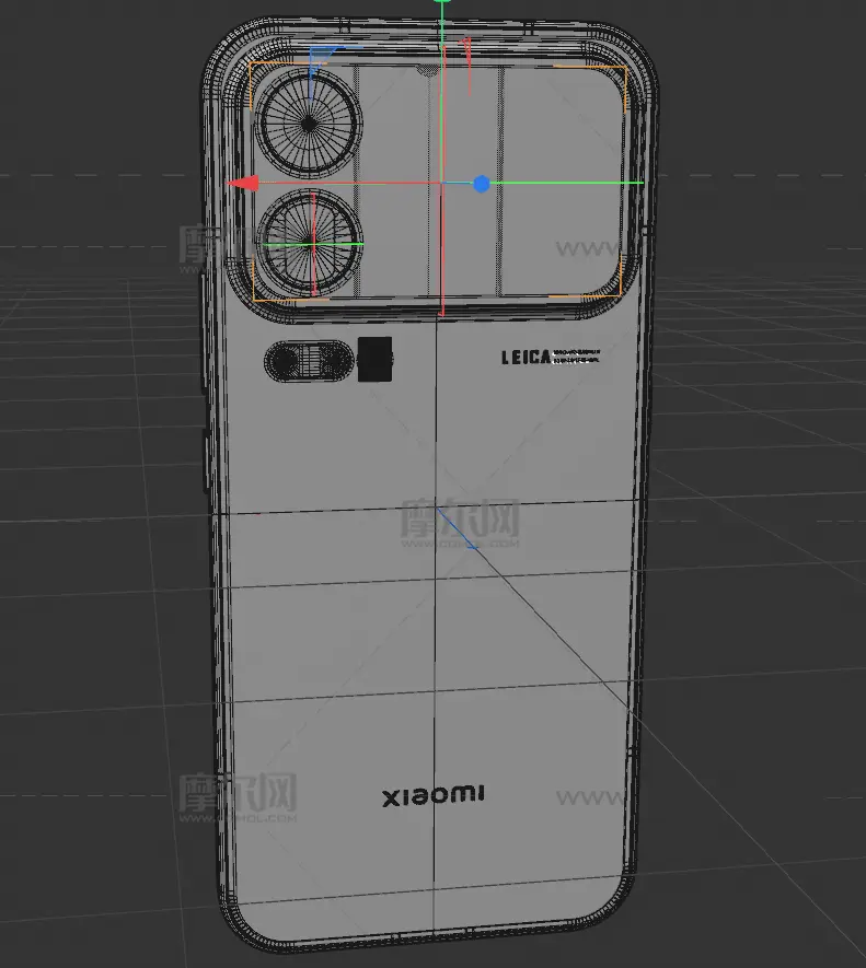 小米18 Pro手机C4D,KEYSHOT模型,有导出FBX和OBJ文件
