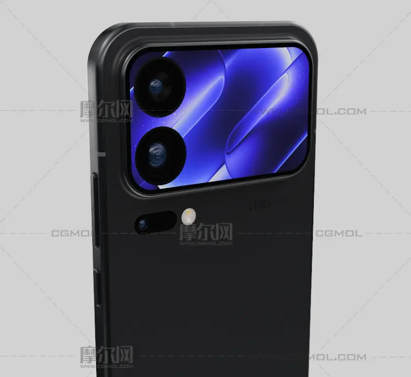 小米18 Pro手机C4D,KEYSHOT模型,有导出FBX和OBJ文件