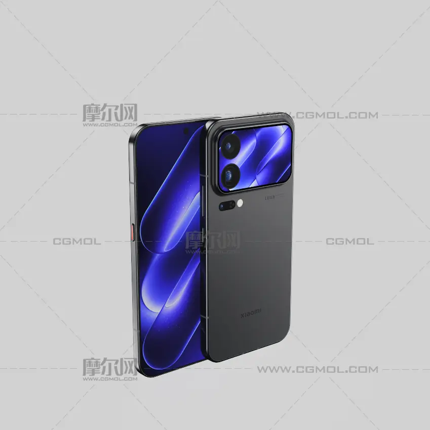 小米18 Pro手机C4D,KEYSHOT模型,有导出FBX和OBJ文件