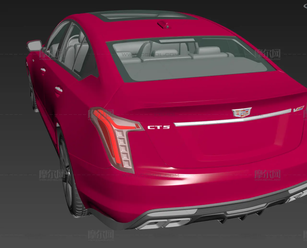 2025款凯迪拉克CT5-V Blackwing轿跑FBX模型