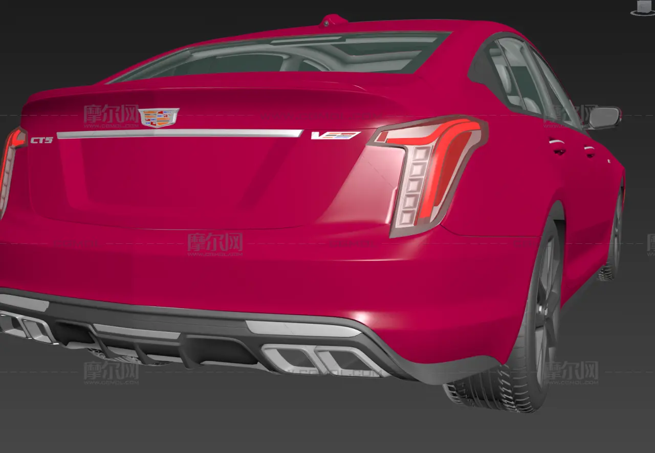 2025款凯迪拉克CT5-V Blackwing轿跑FBX模型