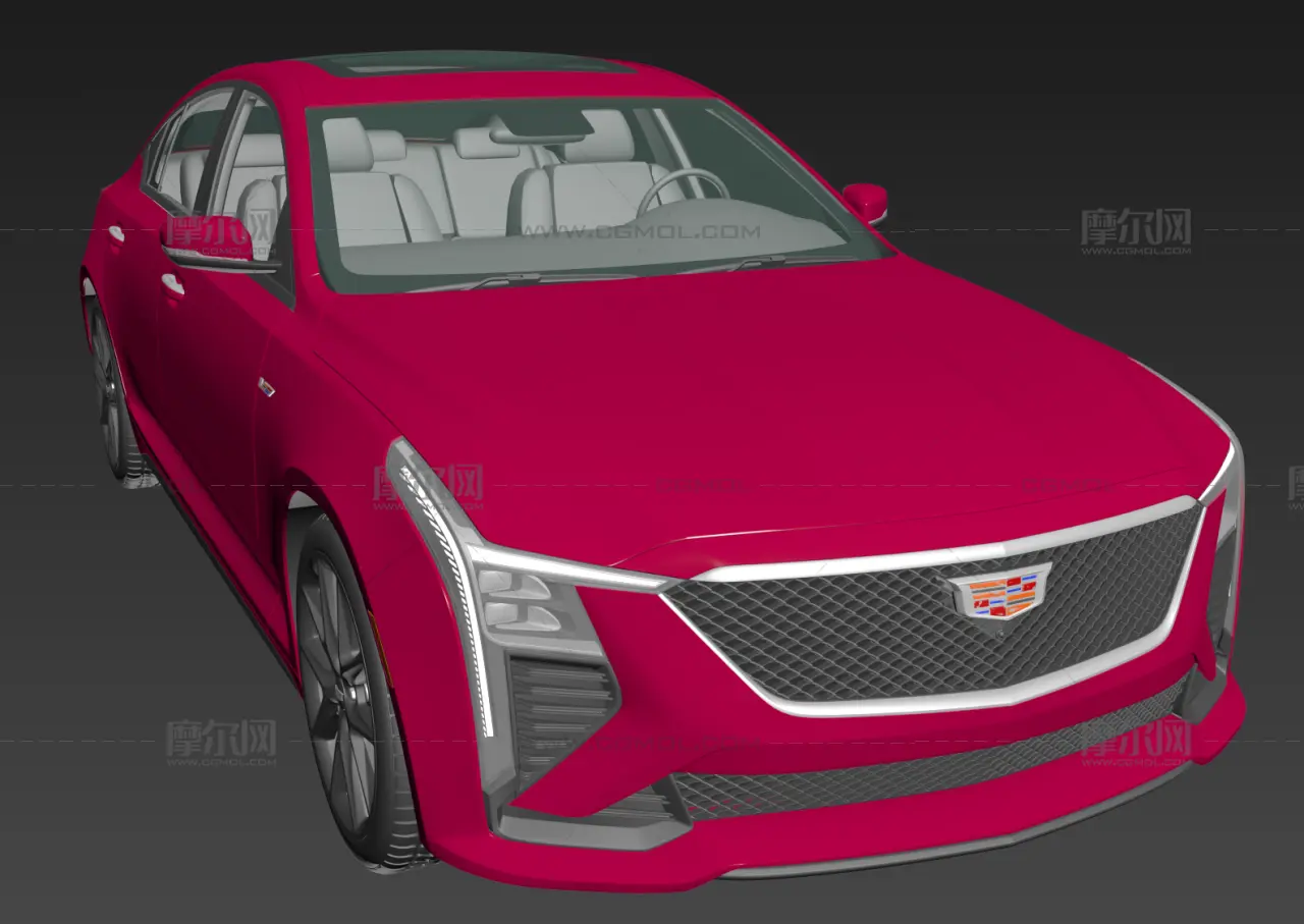 2025款凯迪拉克CT5-V Blackwing轿跑FBX模型