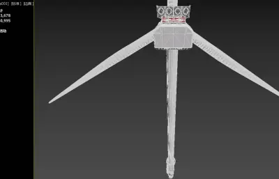 风车风力发电机3dmax模型