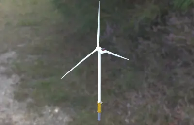 风车风力发电机3dmax模型