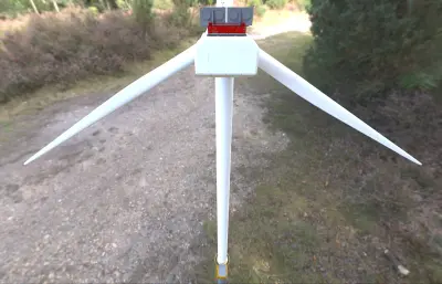 风车风力发电机3dmax模型