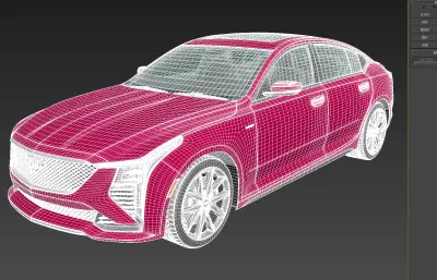 2025款凯迪拉克CT5-V Blackwing轿跑FBX模型