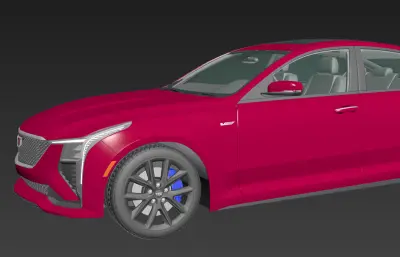 2025款凯迪拉克CT5-V Blackwing轿跑FBX模型