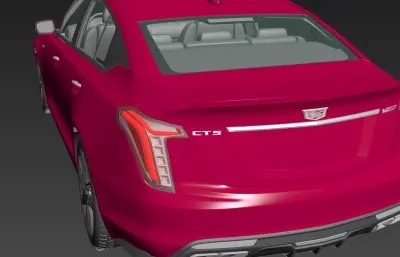 2025款凯迪拉克CT5-V Blackwing轿跑FBX模型