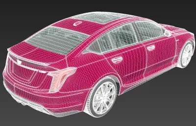 2025款凯迪拉克CT5-V Blackwing轿跑FBX模型