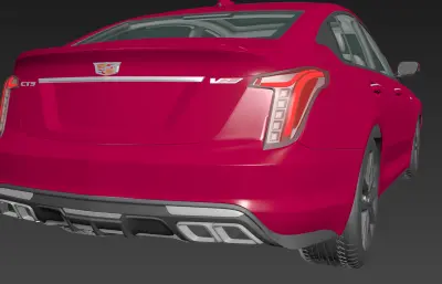 2025款凯迪拉克CT5-V Blackwing轿跑FBX模型