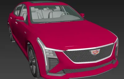 2025款凯迪拉克CT5-V Blackwing轿跑FBX模型