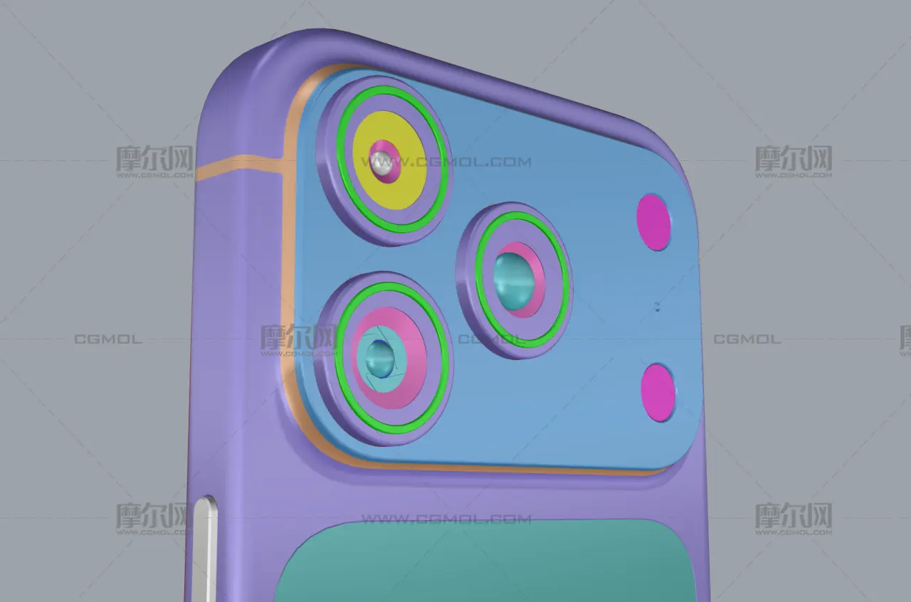iPhone 18 Pro手机c4d,3dm,stp格式模型