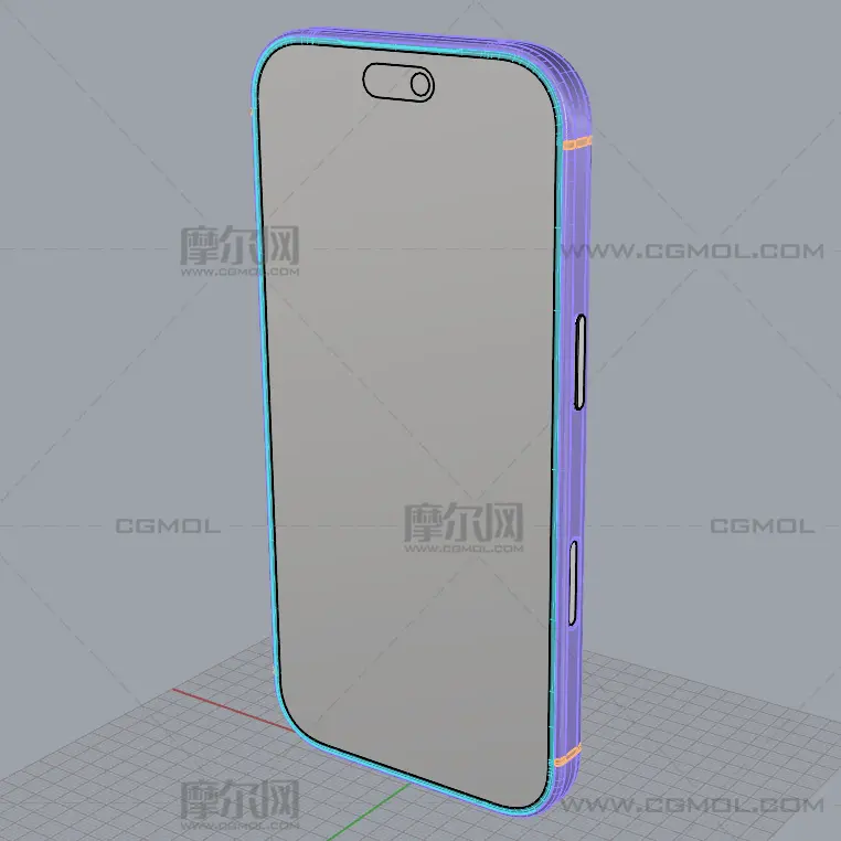 iPhone 18 Pro手机c4d,3dm,stp格式模型