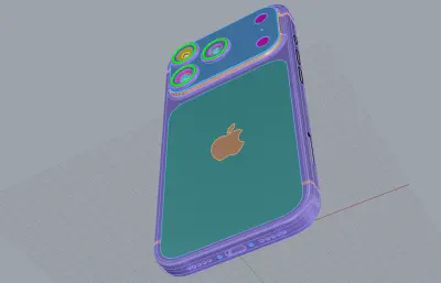 iPhone 18 Pro手机c4d,3dm,stp格式模型