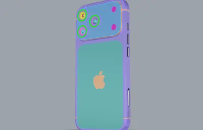 iPhone 18 Pro手机c4d,3dm,stp格式模型