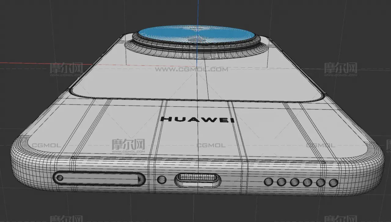 C4D华为HUAWEI Mate 90 Pro手机模型,keyshot模型,有导出FBX,OBJ格式
