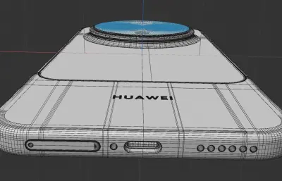 C4D华为HUAWEI Mate 90 Pro手机模型,keyshot模型,有导出FBX,OBJ格式