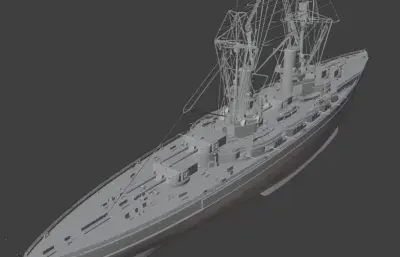 德国公海舰队国王级战列舰stl,obj模型