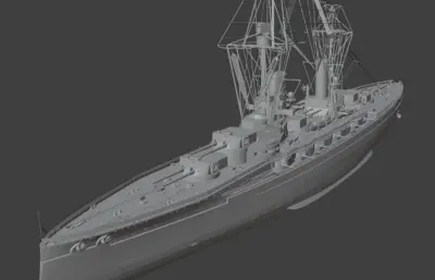 德国公海舰队国王级战列舰stl,obj模型