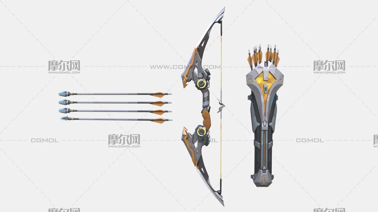 弓箭 科幻弓 复合弓 游戏武器