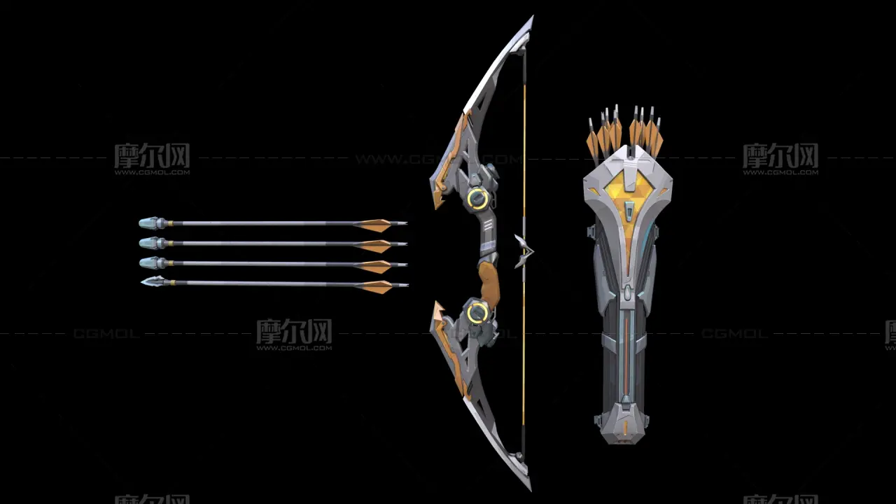 弓箭 科幻弓 复合弓 游戏武器