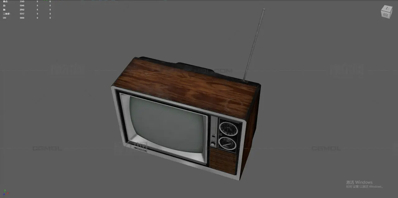 老旧电视机 复古电视 TV 天线电视