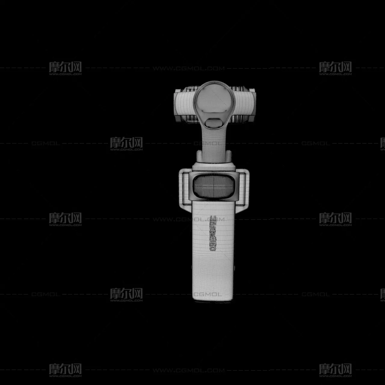 C4D影石Insta360 Luna Ultra外观模型,云台模型