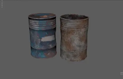 破旧油桶 工业桶 铁桶 铁皮桶