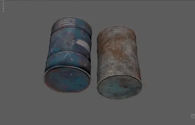 破旧油桶 工业桶 铁桶 铁皮桶