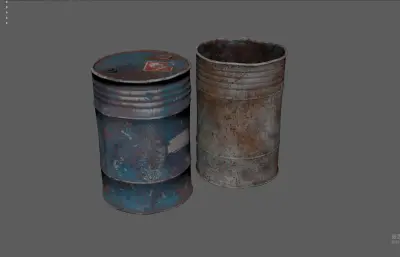 破旧油桶 工业桶 铁桶 铁皮桶
