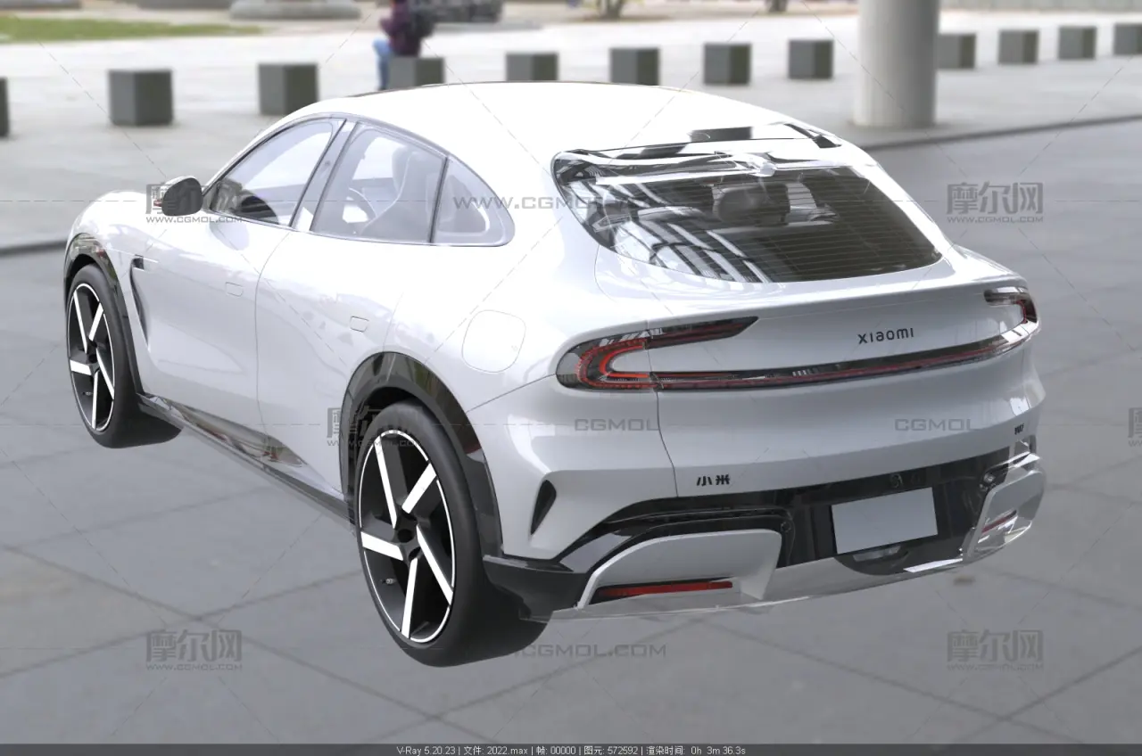 2025款小米YU7纯电动轿跑SUV 3D 模型