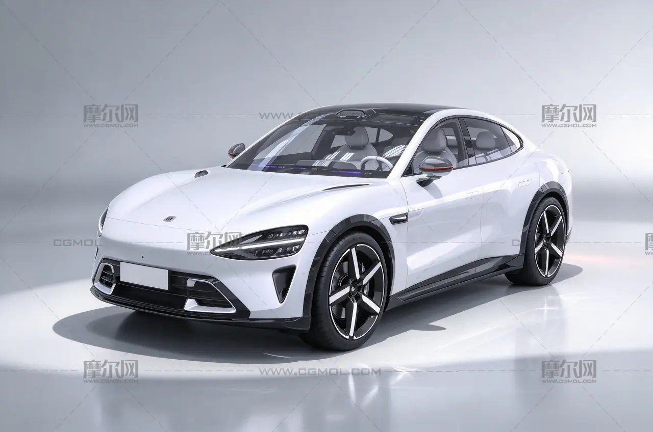 2025款小米YU7纯电动轿跑SUV 3D 模型