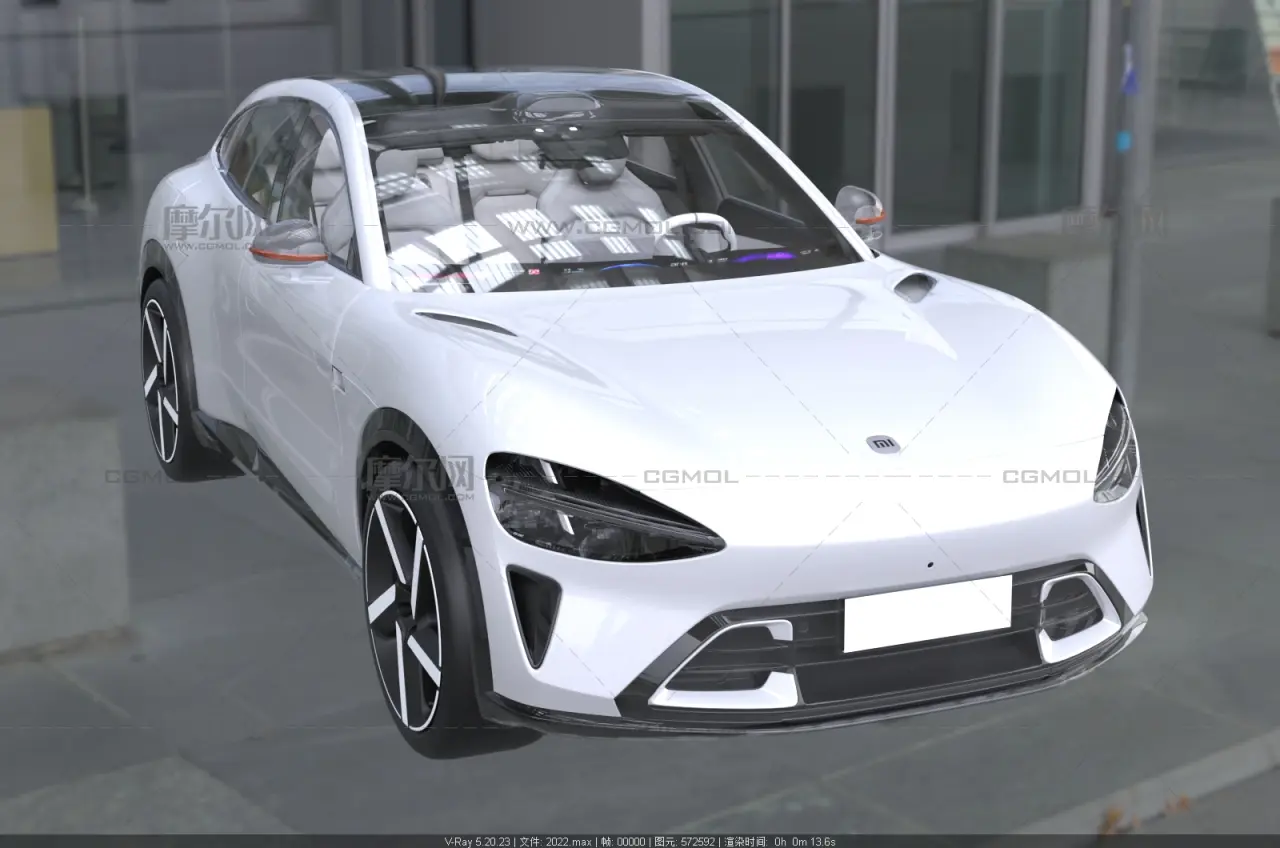 2025款小米YU7纯电动轿跑SUV 3D 模型