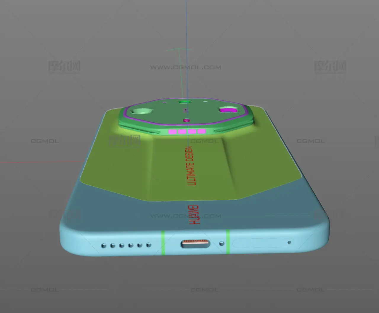 HUAWEI Mate 90 RS非凡大师手机C4D模型