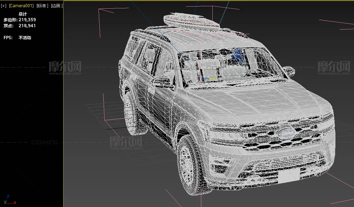 福特征服者美式大型越野车3dmax模型