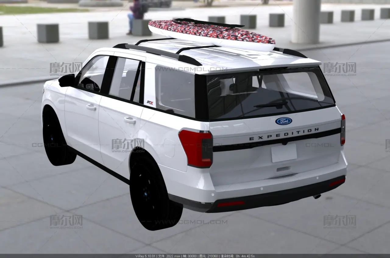 福特征服者美式大型越野车3dmax模型